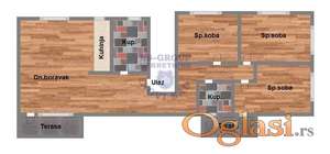 1700e/m2 ~~~ 84m2 CETVOROSOBAN  NOV - POVRAT  PDV-A